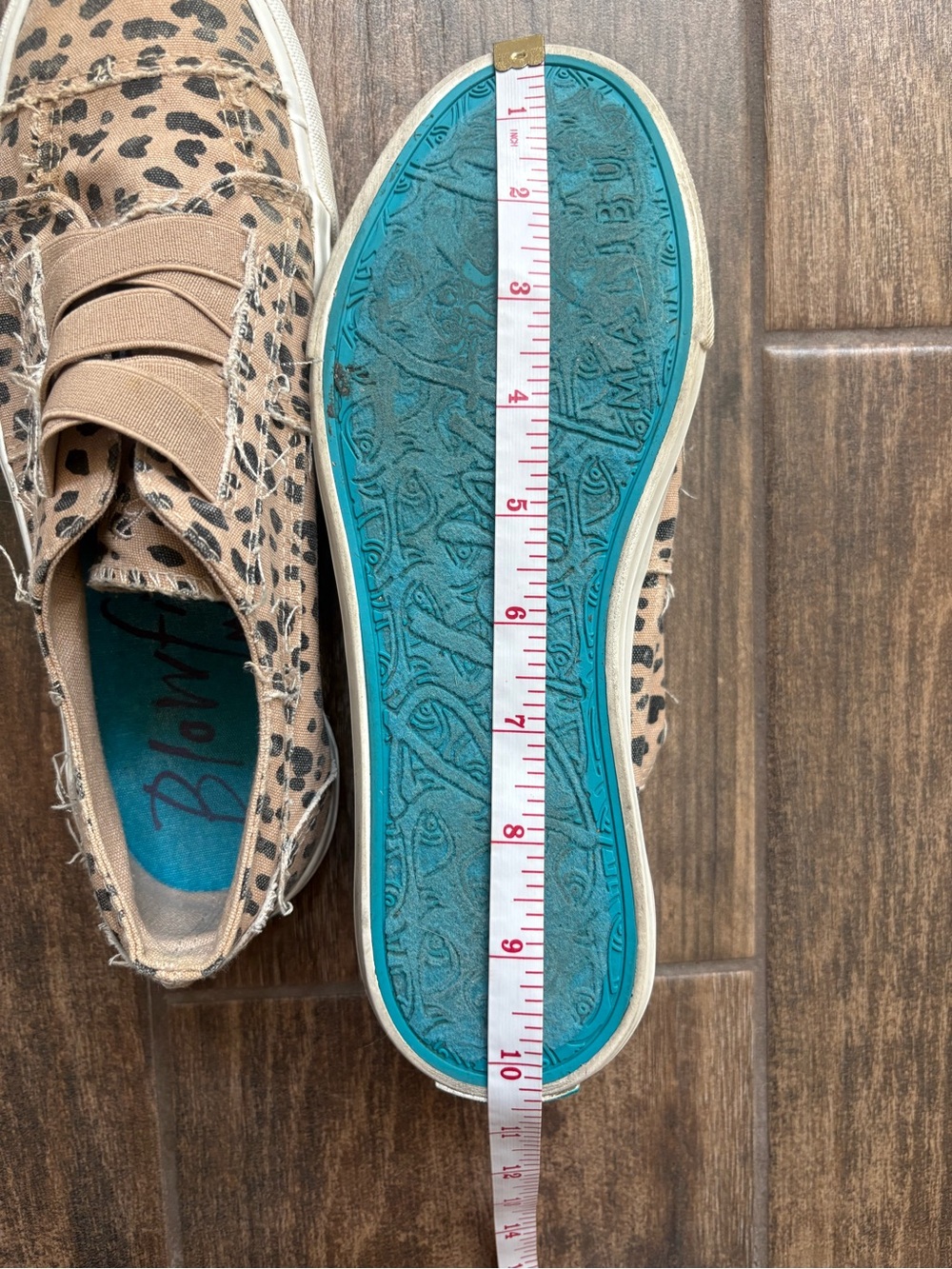Blowfish Malibu Marley Leopard Canvas Slip On Sneakers - Size 8 - Picture 10 of 10